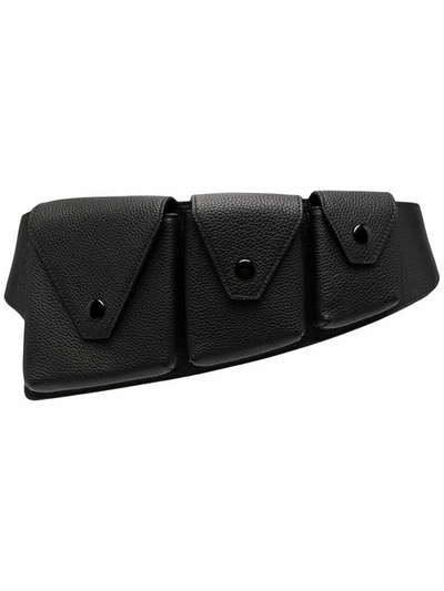 Shop Kenzo Men's Black Leather Belt