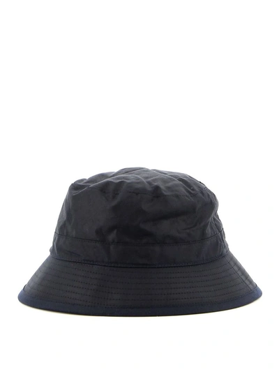 Shop Barbour Men's Blue Cotton Hat