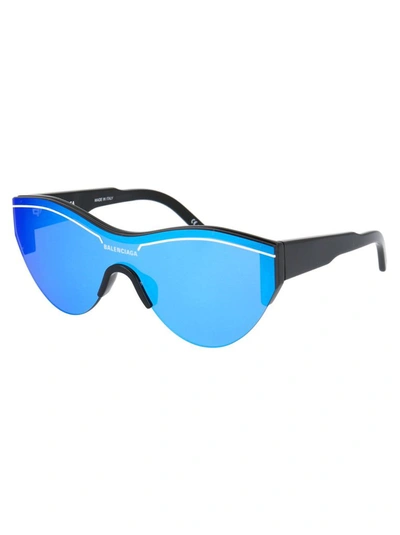 Shop Balenciaga Men's Blue Acetate Sunglasses