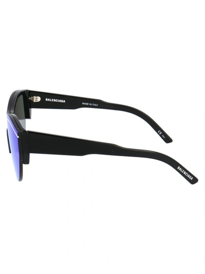 Shop Balenciaga Men's Blue Acetate Sunglasses