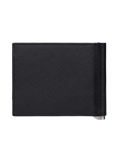 Shop Prada Men's Black Leather Wallet