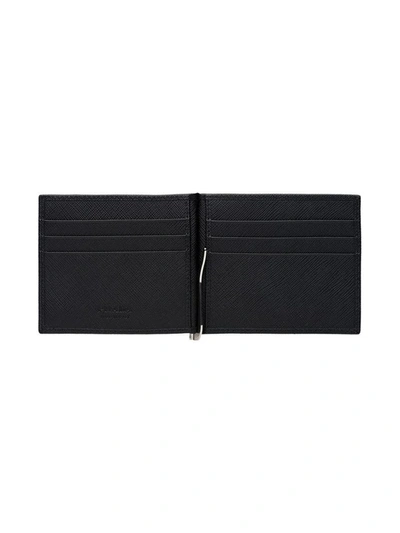 Shop Prada Men's Black Leather Wallet