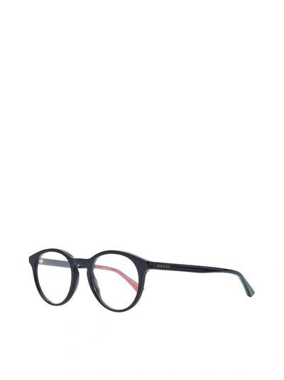 Shop Gucci Men's Black Acetate Glasses