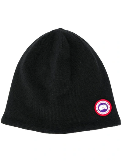 Shop Canada Goose Men's Black Wool Hat