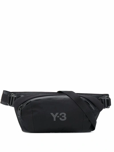 Shop Adidas Y-3 Yohji Yamamoto Men's Black Polyester Belt Bag