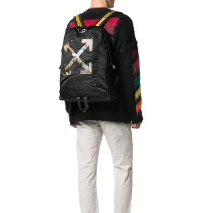 Shop Off-white Men's Black Polyamide Backpack