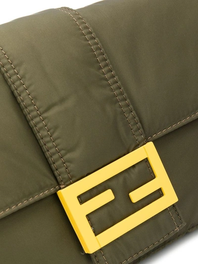 Shop Fendi Men's Green Polyester Messenger Bag