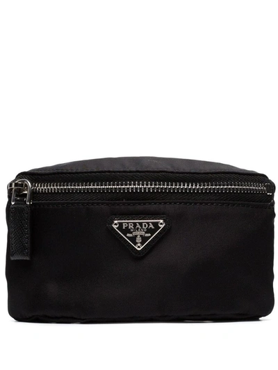 Shop Prada Men's White Polyester Belt Bag