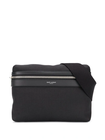 Shop Saint Laurent Men's Black Polyester Messenger Bag