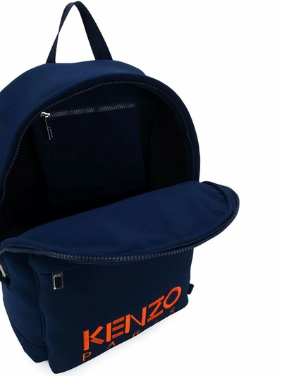 Shop Kenzo Men's Blue Polyester Backpack