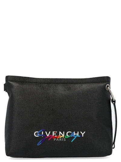 Shop Givenchy Men's Black Synthetic Fibers Messenger Bag