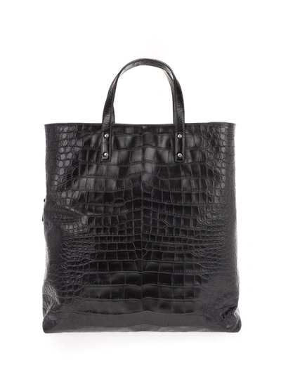 Shop Saint Laurent Men's Black Leather Travel Bag