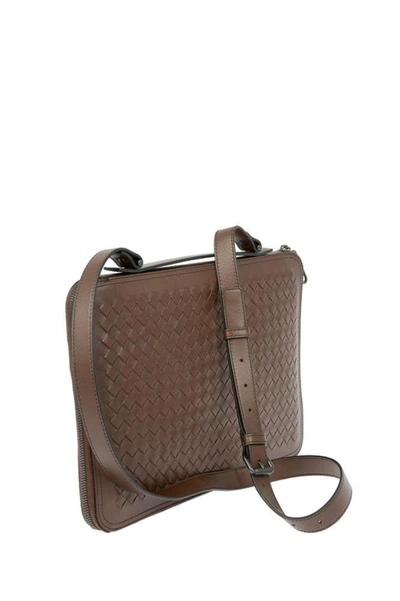 Shop Bottega Veneta Men's Brown Leather Briefcase