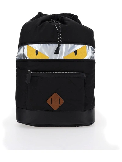 Shop Fendi Men's Black Polyester Backpack