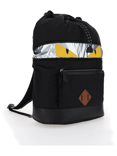 Shop Fendi Men's Black Polyester Backpack