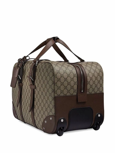 Shop Gucci Men's Brown Polyurethane Trolley