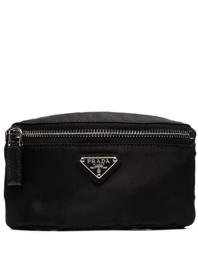 Shop Prada Men's Black Polyester Belt Bag