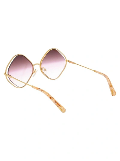 Shop Chloé Women's Multicolor Metal Sunglasses