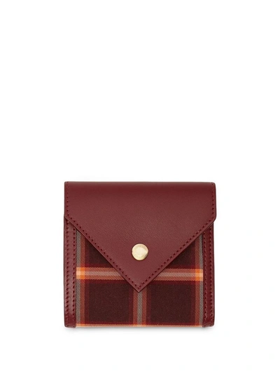 Shop Burberry Women's Burgundy Leather Wallet