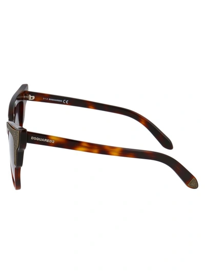 Shop Dsquared2 Women's Brown Metal Sunglasses