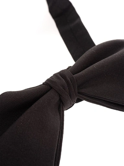 Shop Celine Céline Women's Black Wool Bow Tie