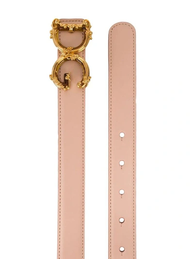 Shop Dolce E Gabbana Women's Pink Leather Belt