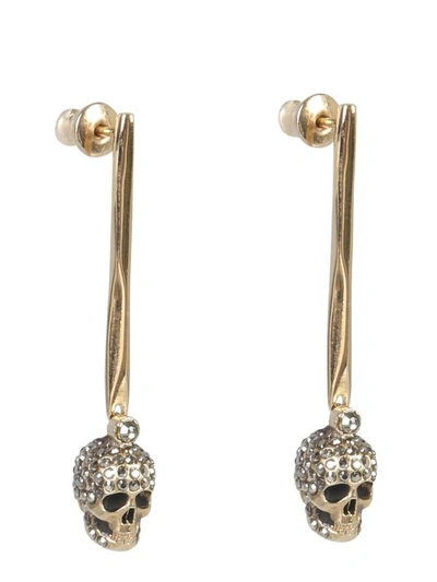 Shop Alexander Mcqueen Women's Gold Metal Earrings