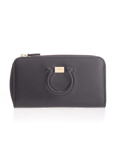 Shop Ferragamo Salvatore  Women's Black Leather Wallet