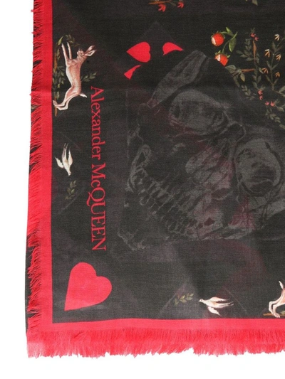 Shop Alexander Mcqueen Women's Black Foulard