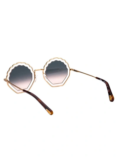Shop Chloé Women's Multicolor Metal Sunglasses