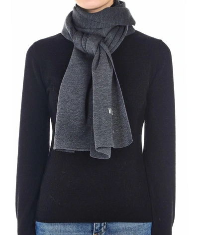 Shop Moschino Women's Grey Scarf