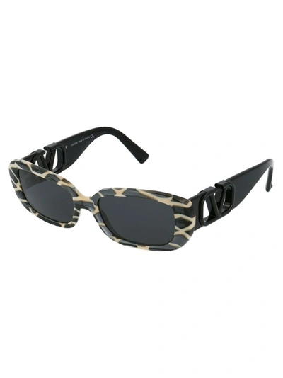 Shop Valentino Women's Multicolor Metal Sunglasses