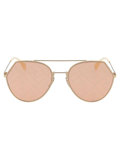 Shop Fendi Women's Multicolor Metal Sunglasses