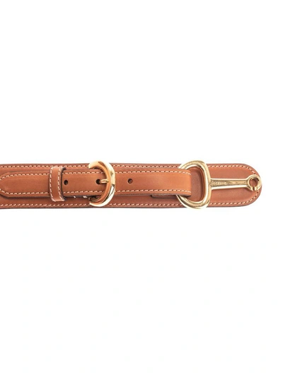 Shop Celine Céline Women's Brown Leather Belt