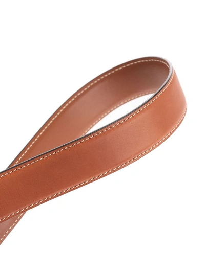 Shop Celine Céline Women's Brown Leather Belt