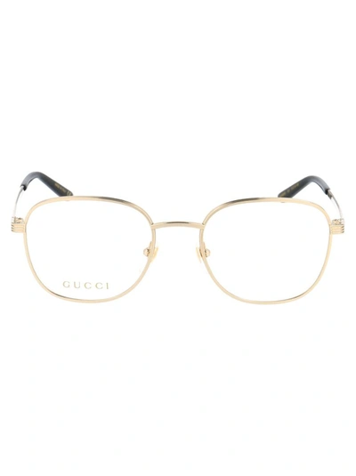 Shop Gucci Women's Brown Metal Glasses