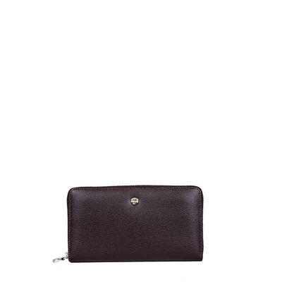 Shop Borbonese Women's Purple Leather Wallet