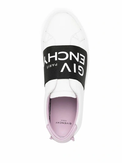 Shop Givenchy Women's White Leather Slip On Sneakers