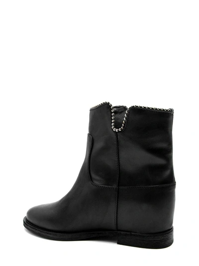 Shop Via Roma 15 Women's Black Leather Ankle Boots
