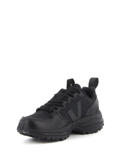 Shop Veja Women's Black Leather Sneakers