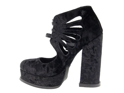 Shop Jeffrey Campbell Women's Black Velvet Heels