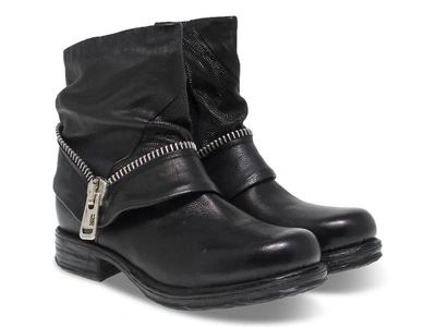 Shop A.s. 98 Women's Black Leather Ankle Boots