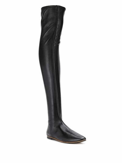 Shop Bottega Veneta Women's Black Leather Boots