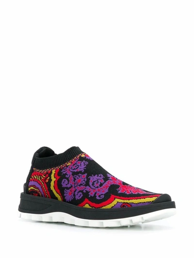 Shop Etro Women's Multicolor Fabric Slip On Sneakers