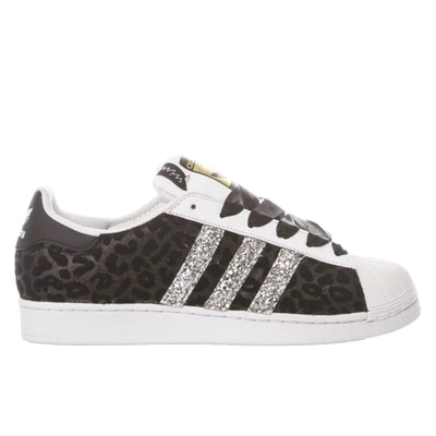 Shop Adidas Originals Adidas Women's Black Leather Sneakers