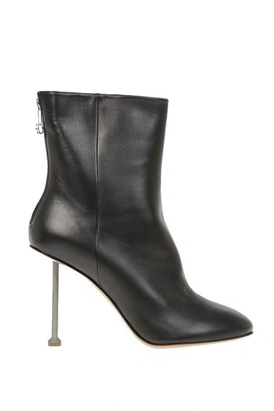 Shop Maison Margiela Women's Black Leather Ankle Boots