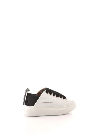 Shop Alexander Smith Women's White Leather Sneakers