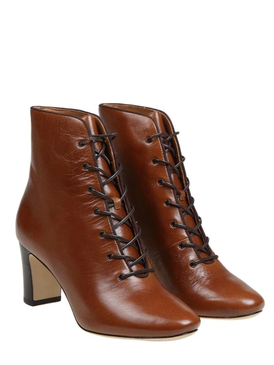Shop Tory Burch Women's Brown Leather Ankle Boots