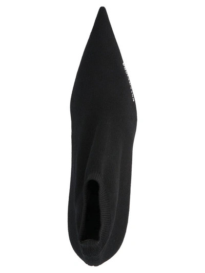Shop Balenciaga Women's Black Synthetic Fibers Ankle Boots
