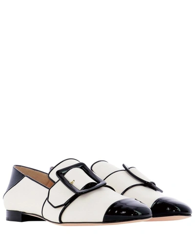 Shop Bally Women's White Leather Loafers